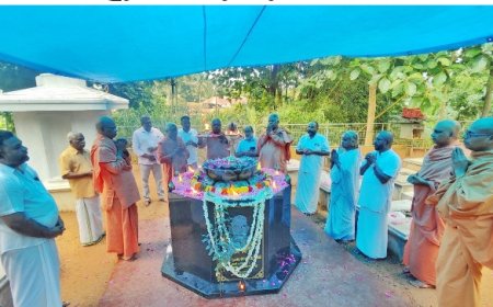 സ്വാമി പ്രകാശാനന്ദയുടെ സമാധി വാർഷിക ദിനം ആചരിച്ചു.