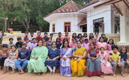 വിദ്യാർത്ഥികൾ ശിവഗിരിയിൽ എത്തി