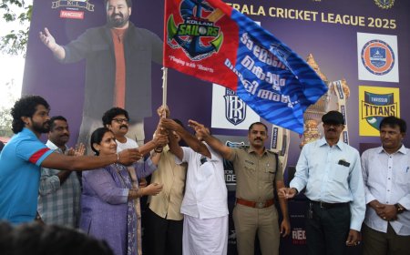 കെസിഎല്‍ കാന്റര്‍വാന്‍ ട്രോഫി ടൂറിനെ വരവേറ്റ് കൊല്ലം