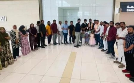 ബഹ്റൈൻ കേരളീയ സമാജത്തിൽ ഐ.വൈ.സി.സി യൂത്ത് ഫെസ്റ്റ് 2025; മുഖ്യാതിഥികൾക്ക് ബഹ്റൈൻ എയർപോർട്ടിൽ സ്വീകരണം നൽകി