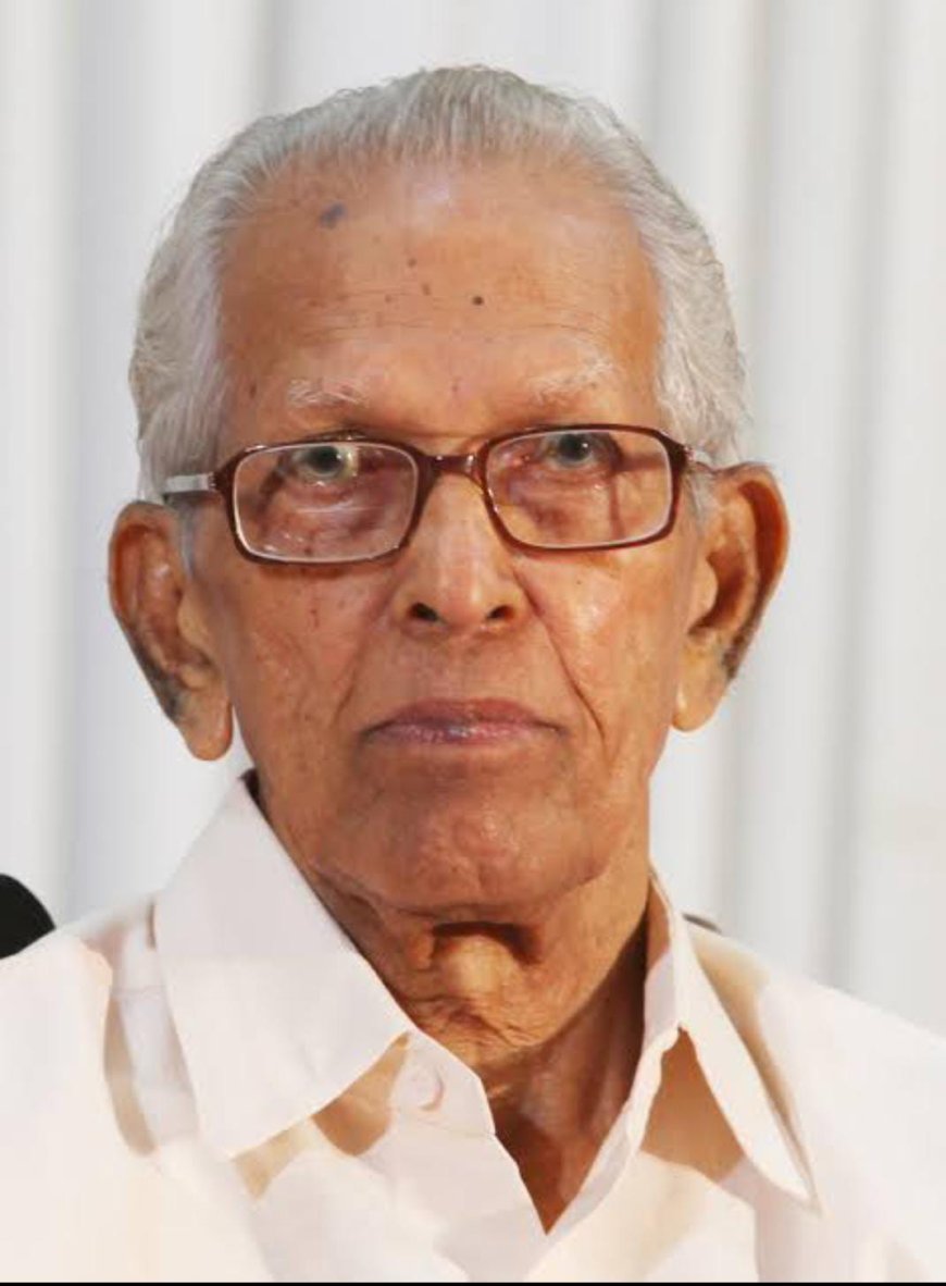 പ്രൊഫ. എം കെ സാനു അന്തരിച്ചു*