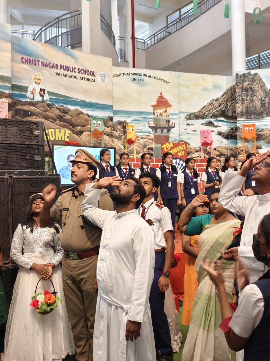സ്വാതന്ത്ര്യദിന ആഘോഷപരിപാടി നടത്തി വാളക്കാട് ക്രൈസ്റ്റ് നഗർ പബ്ളിക് സ്കൂൾ.