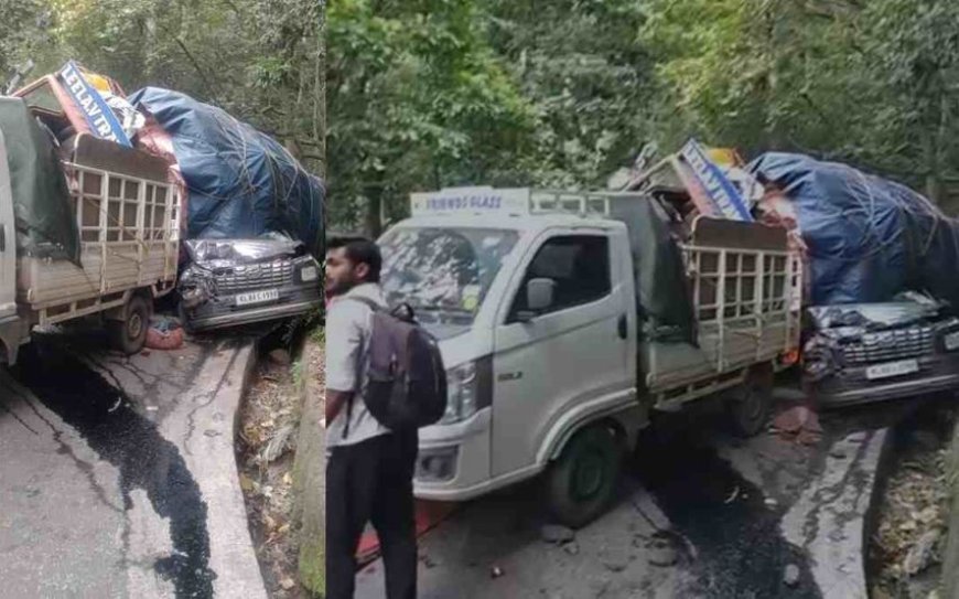 *താമരശ്ശേരി ചുരത്തിൽ ലോറി ഇടിച്ചിട്ടത് 7 വാഹനങ്ങൾ, യാത്രക്കാര്‍ രക്ഷപ്പെട്ടത് തലനാരിഴയ്ക്ക്*