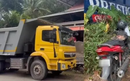 ഭാര്യയുമായി യാത്ര ചെയ്യവേ ബൈക്കിൽ ടിപ്പറിടിച്ച് അപകടം, കഴക്കൂട്ടം സ്വദേശിക്ക് ദാരുണാന്ത്യം