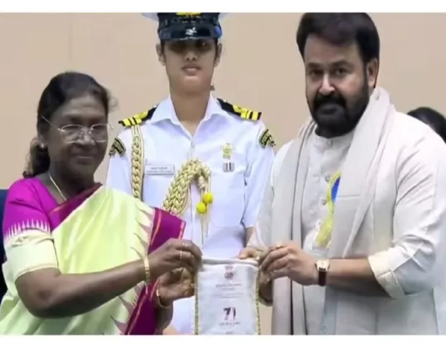 മലയാളത്തിന് അഭിമാന നിമിഷം: രാഷ്ട്രപതിയിൽ നിന്നും ദാദാസാഹിബ് ഫാൽക്കെ പുരസ്കാരം ഏറ്റുവാങ്ങി  മലയാളത്തിന്റെ നടന വിസ്മയം മോഹൻലാൽ