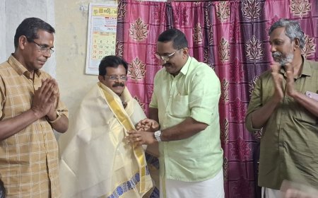 മാധ്യമ പ്രവർത്തകൻ എ. പി. ജിനന് ആദരവ്