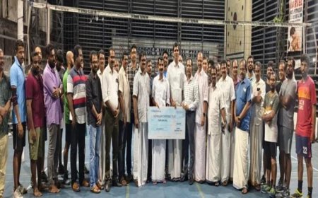 വാഴക്കുളം സൗജന്യ ഡയാലിസിസ് സെന്ററിന് പിന്തുണയുമായി സെന്റ് ജോർജ് വോളിബോൾ ക്ലബ്ബും