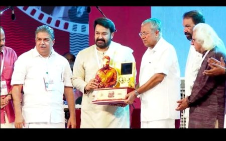ചലച്ചിത്ര ലോകത്തിന് നൽകിയ സമഗ്ര സംഭാവനയ്ക്കുള്ള രാജ്യത്തിന്റെ പരമോന്നത ബഹുമതിയായ ദാദാസാഹേബ് ഫാൽക്കെ പുരസ്കാരം നേടിയ മലയാളത്തിൻ്റെ മഹാനടൻ മോഹൻലാലിനെ സംസ്ഥാന സർക്കാർ ആദരിച്ചു.
