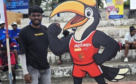 *കായികമേളയിൽ സ്റ്റാറായി കാർത്തു വേഴാമ്പൽ*