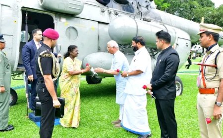 രാഷ്ട്രപതി ദ്രൗപതി മുര്‍മു പാലായിൽ