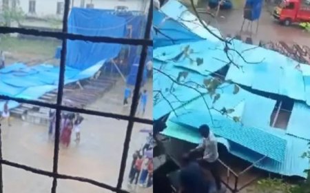 കലോത്സവം നടക്കുന്നതിനിടെ കൊല്ലത്ത് വേദി തകര്‍ന്നു….അധ്യാപികയ്ക്കും വിദ്യാര്‍ഥികള്‍ക്കും*…