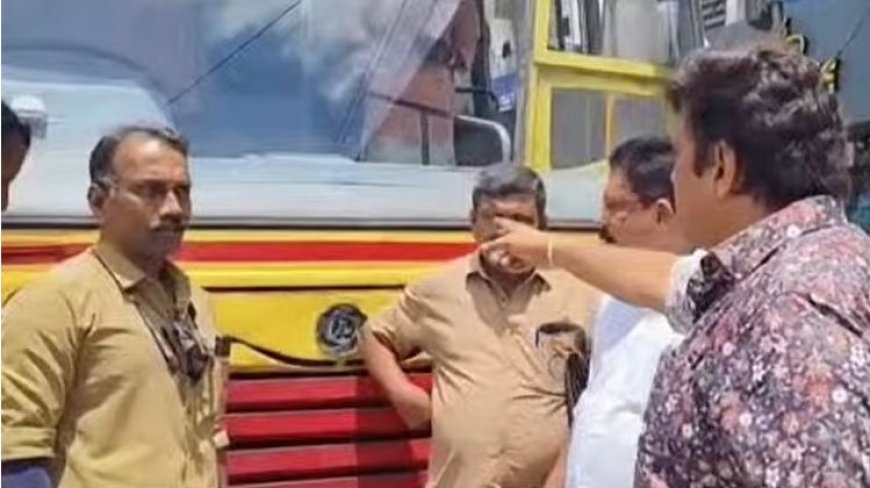 *ബസ്സിനുള്ളില്‍ പ്ലാസ്റ്റിക് കുപ്പികള്‍ കൂട്ടിയിട്ടു, കെഎസ്ആര്‍ടിസി തടഞ്ഞ് മന്ത്രി ഗണേഷ് കുമാര്‍; ജീവനക്കാര്‍ക്ക് പരസ്യ ശാസന*