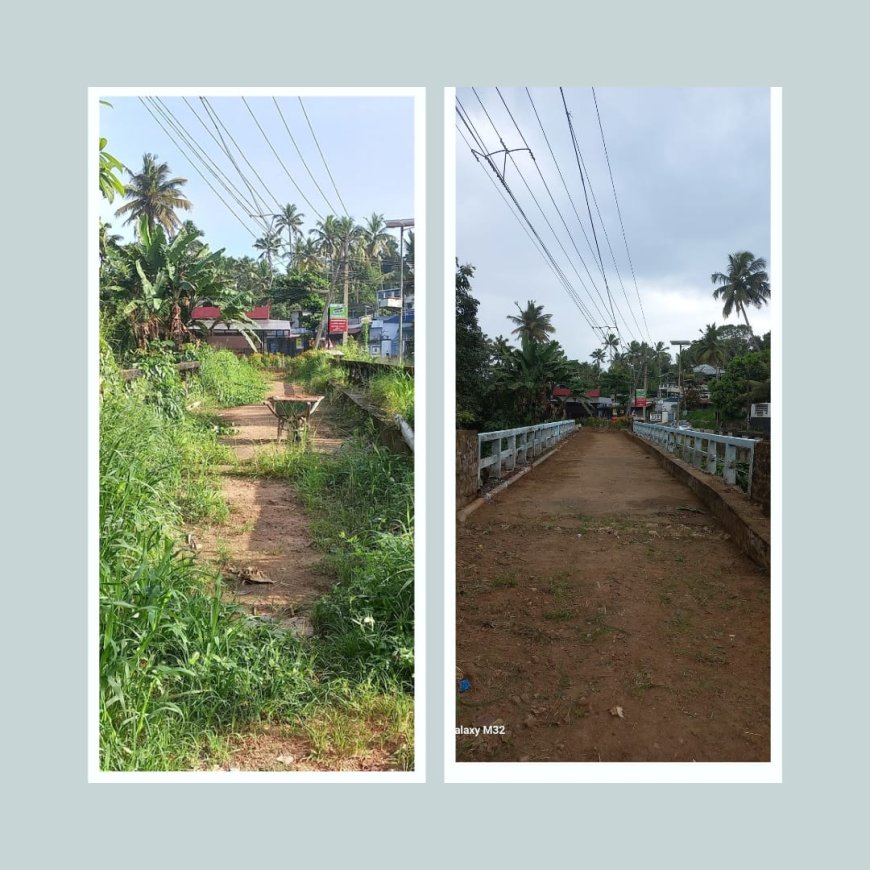  'വി ഫോർ വേളാവൂർ ' ന്റെ നേതൃത്വത്തിൽ നടത്തിയ ശുചീകരണ പ്രവർത്തനം നാടിന് മാതൃകയായി