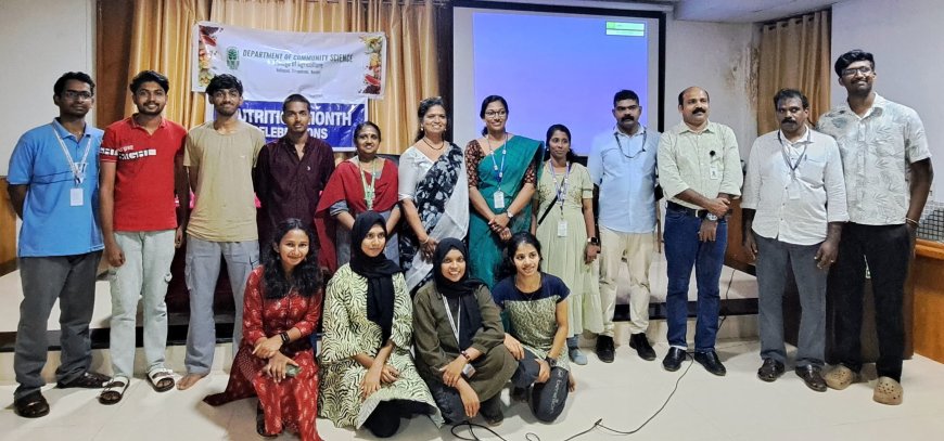 *സുരക്ഷിത ഭക്ഷണത്തെക്കുറിച്ച് ബോധവൽക്കരണ പരിപാടി നടത്തി കാർഷിക കോളേജ്*