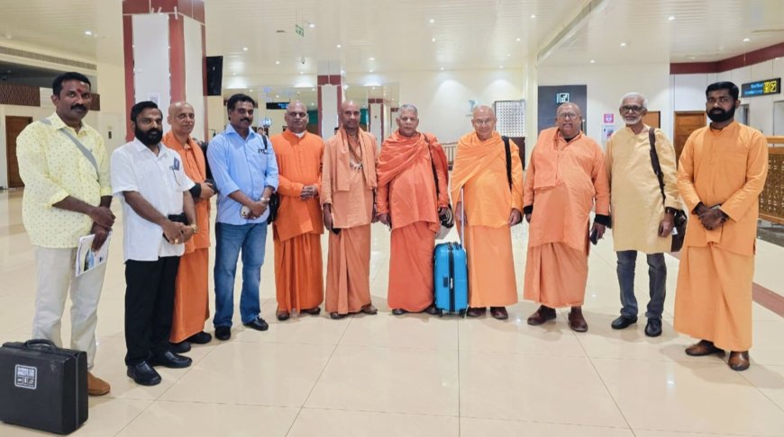 ഓസ്ട്രേലിയന്‍ ലോകമത പാര്‍ലമെന്‍റ് : ശിവഗിരി സംഘം യാത്ര തിരിച്ചു.