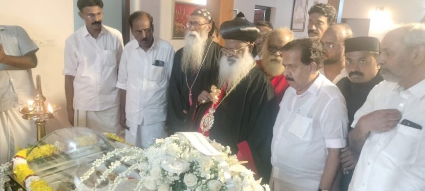 രമേശ്‌ ചെന്നിത്തലയുടെ മാതാവിന്റെ നിര്യാണത്തിൽ അനുശോചിച്ച് മലങ്കരസഭ.