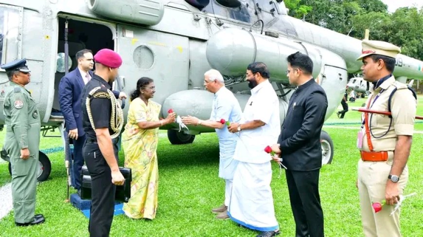 രാഷ്ട്രപതി ദ്രൗപതി മുര്‍മു പാലായിൽ