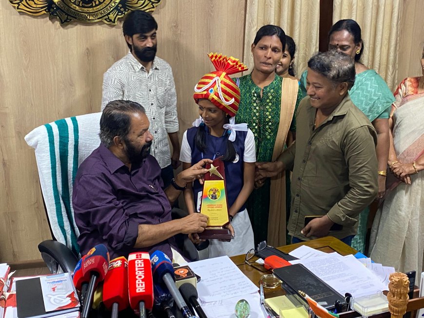 *പഞ്ചമിയുടെ നാട്ടിൽ നിന്നും വീണ്ടുമൊരു പഞ്ചമി; വിദ്യാർത്ഥിനിയെ അഭിനന്ദിച്ച് വിദ്യാഭ്യാസ മന്ത്രി*