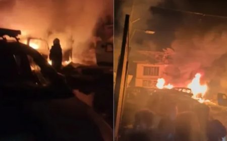 ഭീകരരിൽ നിന്ന് പിടികൂടിയ സ്ഫോടക വസ്തുക്കൾ പരിശോധിക്കുന്നതിനിടെ പൊട്ടിത്തെറിച്ചു, പൊലീസ് സ്റ്റേഷൻ കത്തിനശിച്ചു