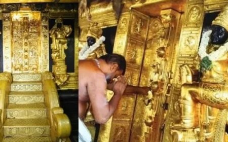 ശബരിമലയിലെ സ്വർണപ്പാളികളുടെ ശാസ്ത്രീയ പരിശോധനയിൽ കേരളം ഞെട്ടുമോ? ശ്രീകോവിലിന്റെ ഭാഗമായുള്ള മുഴുവൻ ഭാഗങ്ങളും പൊതിഞ്ഞത് 30.29കിലോ സ്വർണത്തിന്. പാളികൾ ഇളക്കിയെടുത്ത് പുറത്ത് കോടികൾക്ക് വിറ്റശേഷം ചെമ്പിൽ പുതിയ പാളിയുണ്ടാക്കി സ്വർണം പൂശി തിരിച്ചെത്തിച്ചെന്ന് സംശയം. പാളികളുടെ കാലപ്പഴക്കം നിർണയം നിർണായകമാവും.ഉന്നതന്മാരുടെ കള്ളപ്പണ ഇടപാടുകൾ തേടി ഇ.ഡിയും വരുന്നു