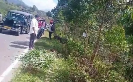 മൂന്നാറിൽ നിയന്ത്രണംവിട്ട ജീപ്പ് താഴ്ചയിലേക്ക് മറിഞ്ഞ് അപകടം. സ്കൂൾ കുട്ടികൾക്ക് പരിക്ക്, ഒരാളുടെ നില ഗുരുതരം