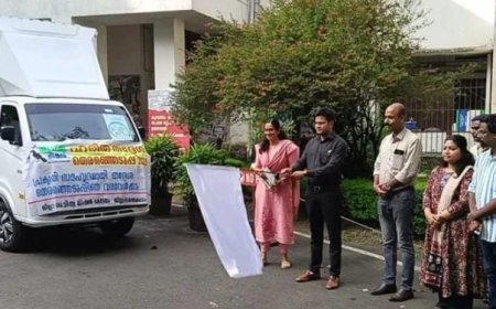 ഹരിതവോട്ട് വണ്ടി യാത്രയ്ക്ക് ജില്ലയിൽ തുടക്കമായി