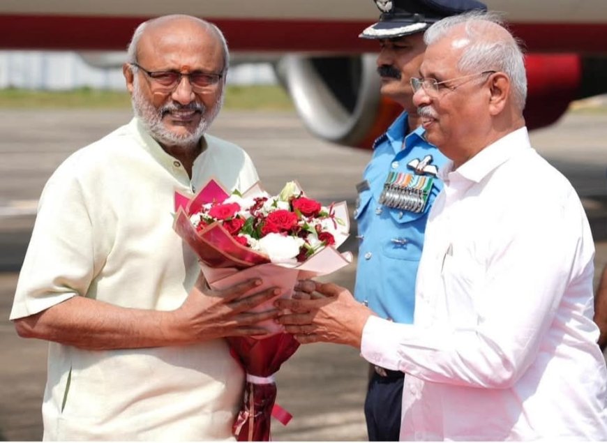 ഉപരാഷ്ട്രപതി  സി.പി. രാധാകൃഷ്ണൻ തിരുവനന്തപുരത്ത് എത്തി.
