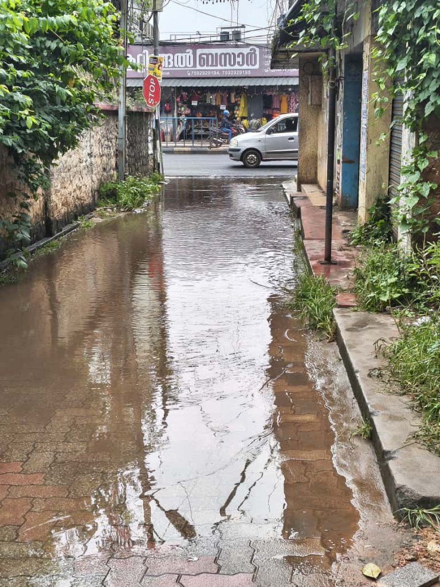 *റോഡ് ടാർ ചെയ്തപ്പോൾ ഇടവഴി കുളമായി*