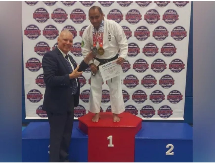 യുഎസ് ഇന്റർനാഷണൽ കരാട്ടെ ചമ്പ്യാൻഷിപ്പിൽ മെഡലുകൾ നേടി മലയാളി യുവാവ്