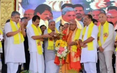 കർണാടകയിൽ ശിവഗിരി മഠം ശാഖ തുടങ്ങുന്നതിന് അഞ്ച് ഏക്കർ ഭൂമി നൽകും. മഠം നിർദേശിക്കുന്ന പ്രകാരം മംഗളൂരുവിലോ ഉഡുപ്പിയിലോ ഭൂമി ലഭ്യമാക്കും : മുഖ്യമന്ത്രി സിദ്ധരാമയ്യ