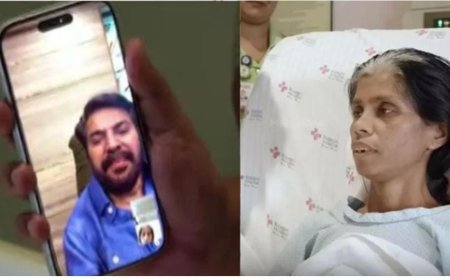 *അടിമാലി മണ്ണിടിച്ചിലില്‍ ഗുരുതര പരുക്കേറ്റ് കാല്‍ നഷ്ടമായ സന്ധ്യക്ക് ആശ്വാസമായി മമ്മൂട്ടിയുടെ വീഡിയോകോൾ.* 