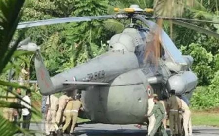 പത്തനംതിട്ടയിൽ രാഷ്ട്രപതിയുടെ ഹെലികോപ്റ്റർ താഴ്ന്നുപോയ ഹെലിപ്പാഡിന് ചെലവായത് 20 ലക്ഷം