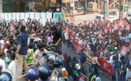 ബംഗ്ലാദേശിൽ പ്രക്ഷോഭകരുടെ അഴിഞ്ഞാട്ടം; മാധ്യമ ഓഫീസുകൾ തകർത്തു, ഇന്ത്യൻ എംബസിക്കു നേരെ പ്രതിഷേധം