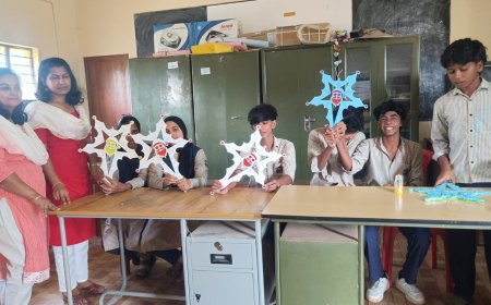 നക്ഷത്രതിളക്കവുമായി വിദ്യാർത്ഥികൾ