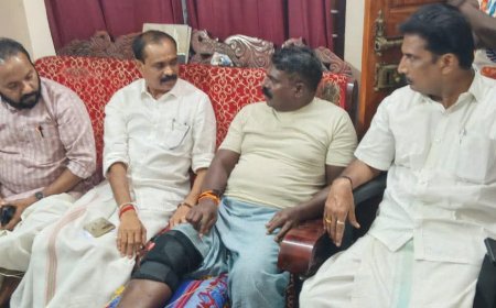 സ്ഥാനാർഥി മരിച്ചതിനെത്തുടർന്ന് മാറ്റിവെച്ച വിഴിഞ്ഞം വാർഡിലെ തെരഞ്ഞെടുപ്പ്പ്രചാരണത്തിനിടെകുളത്തിൽ വീണ ബാലനെ രക്ഷിച്ച് ബി.ജെ.പിസ്ഥാനാർത്ഥി