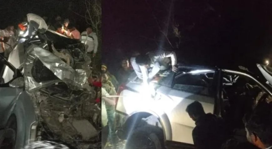 മഹാരാഷ്ട്രയിൽ ക്ഷേത്രദർശനത്തിനായി പുറപ്പെട്ട കുടുംബം സഞ്ചരിച്ച കാർ ട്രക്കുമായി കൂട്ടിയിടിച്ച് അഞ്ച് പേർ മരിച്ചു