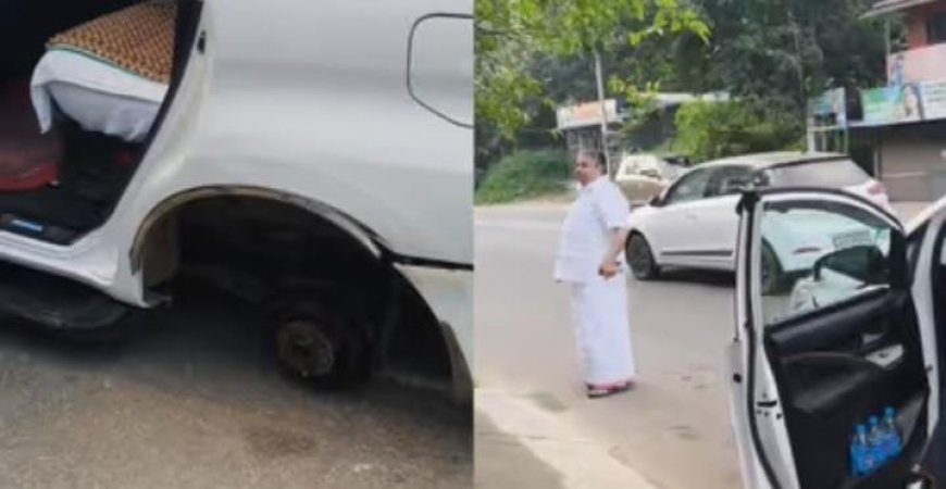 മന്ത്രി സജി ചെറിയാൻ സഞ്ചരിച്ചിരുന്ന വാഹനം അപകടത്തിൽപ്പെട്ടു; ആർക്കും പരിക്കില്ല