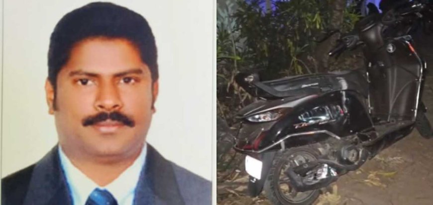 സ്കൂട്ടർ നിയന്ത്രണം വിട്ട് ഓടയിലേക്ക് വീണ് യുവാവിന് ദാരുണാന്ത്യം