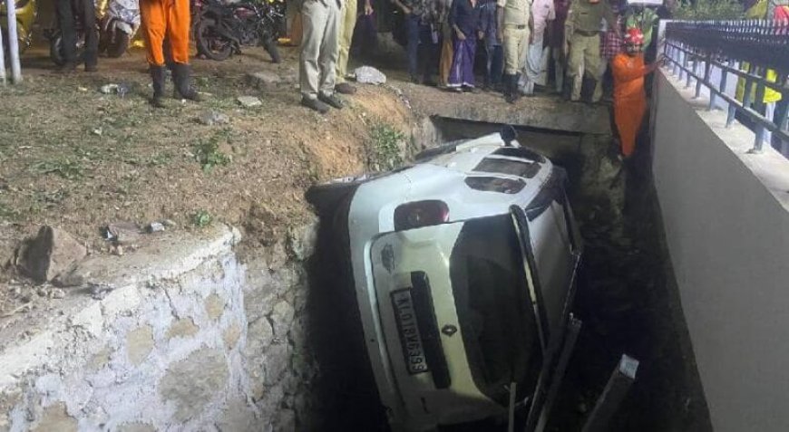 കൊട്ടാരക്കരയിൽ കാർ നിയന്ത്രണംവിട്ട് മറിഞ്ഞു; യാത്രക്കാർ നിസാര പരുക്കുകളോടെ രക്ഷപ്പെട്ടു