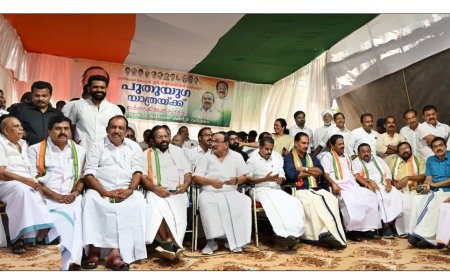 പുതുയുഗ യാത്രയ്ക്ക് വർക്കല മൈതാനത്ത് ഗംഭീര സ്വീകരണം.