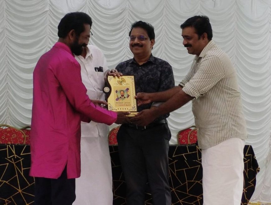 ഫ്രീലാൻസ്പത്രപ്രവർത്തക അസോസിയേഷൻ  ആറ്റിങ്ങൽ  മേഖലാ സമ്മേളനത്തോടനുബന്ധിച്ച്  ഡോ: T.R. മുരുകന് വൈദ്യ ശ്രേഷ്ഠ പുരസ്കാരം നൽകി ആദരിച്ചു. ആർ വൈ എഫ് ഐ സംസ്ഥാന കമ്മിറ്റിയംഗവും പൊതുപ്രവർത്തകനുമായ സന്തോഷ് ഭദ്രനിൽ നിന്നാണ് പുരസ്കാരം ഏറ്റുവാങ്ങിയത്.